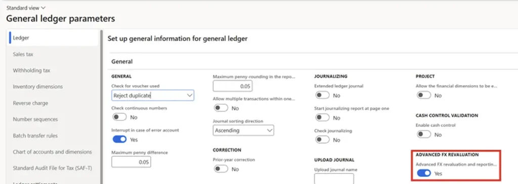 general-ledger-parameters