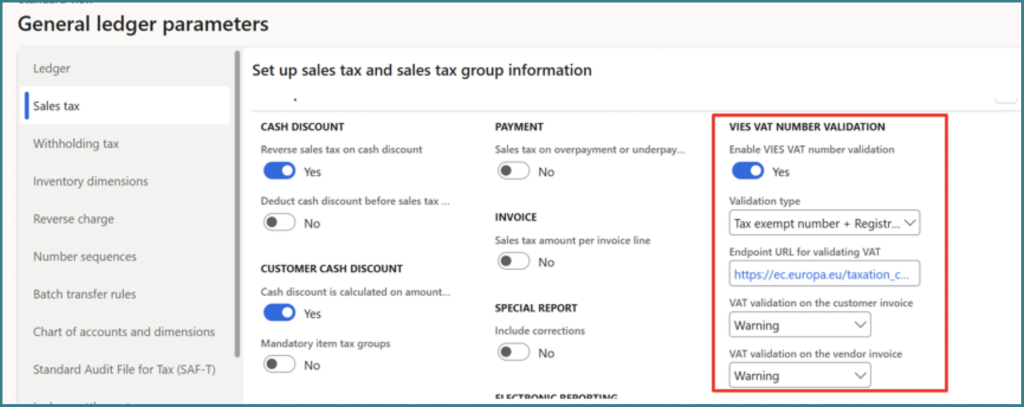 ASX-GEN-120 General ledger parameters